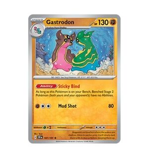RARE Gastrodon 107/191 Holographic Pokémon Card